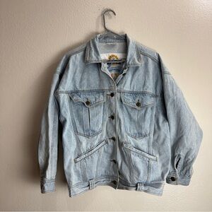 Anchor Blue Vintage Denim Jacket Size Medium